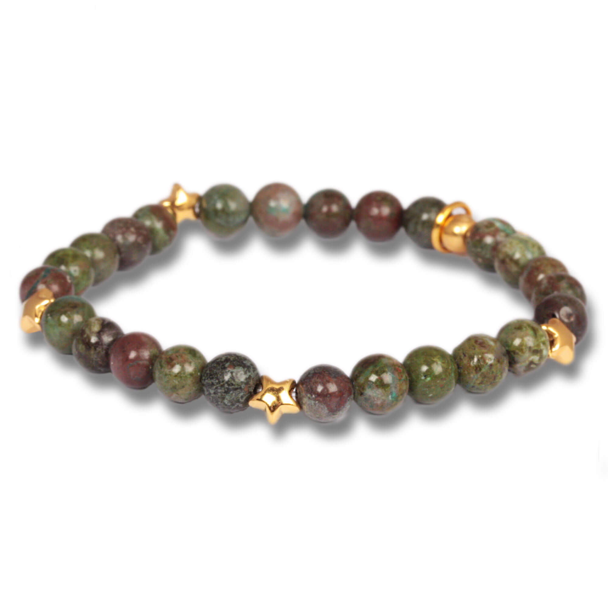 Green Dragon Blood Starseed - fine gemstone bracelet