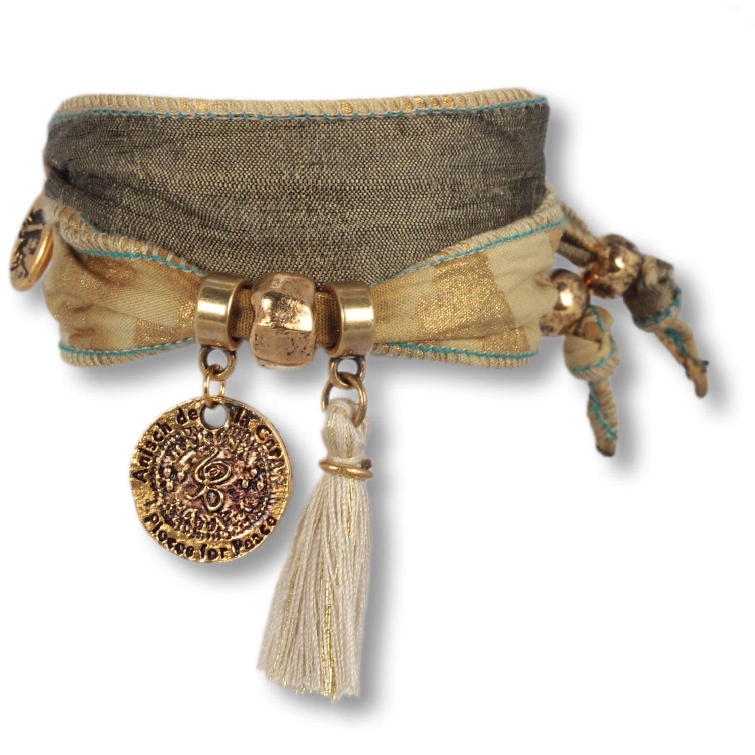 Golden Sun - Hakuna Matata luck bracelet made of sun fabrics