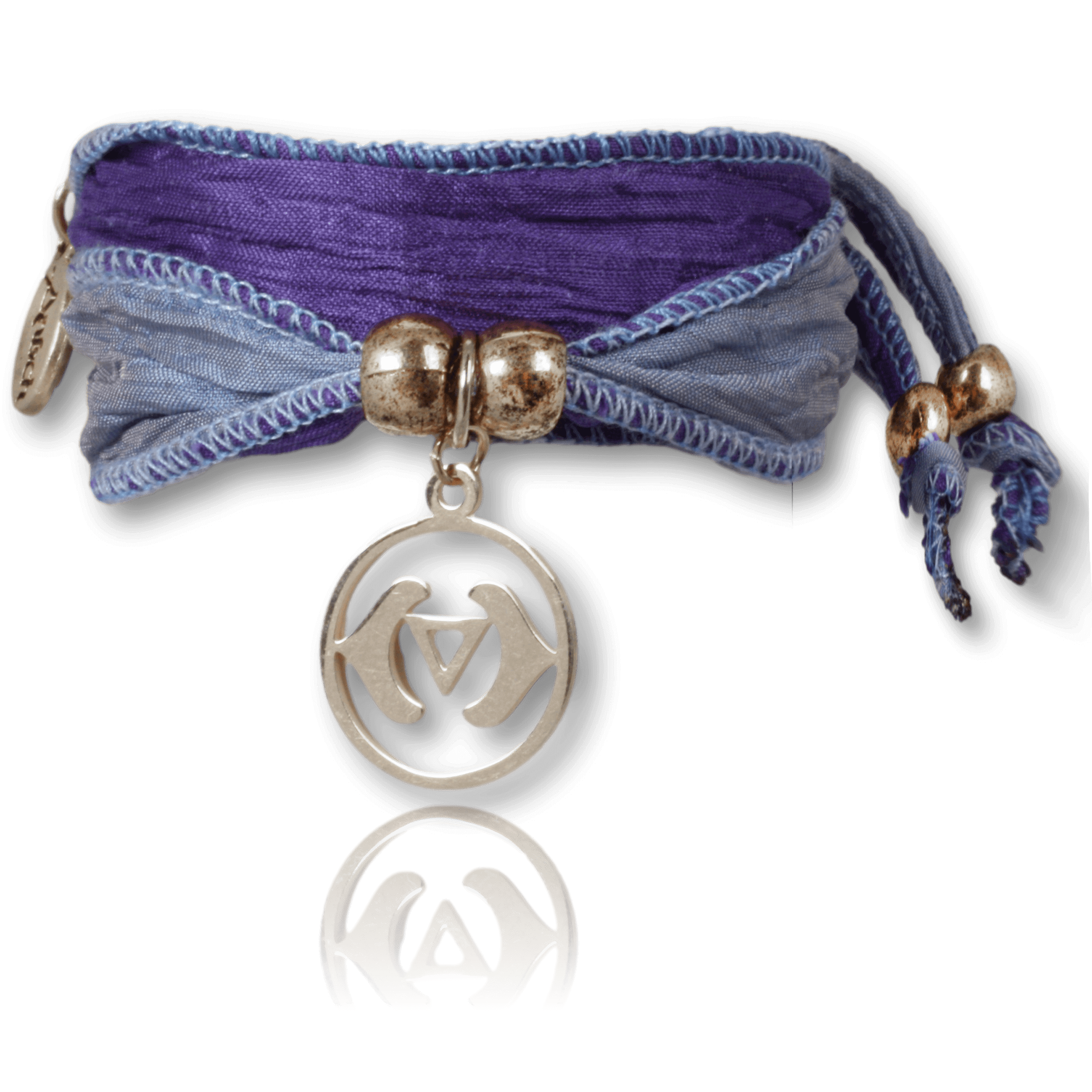 AJNA versilbert – Stirnchakra Armband für  Intuition & Bewusstsein