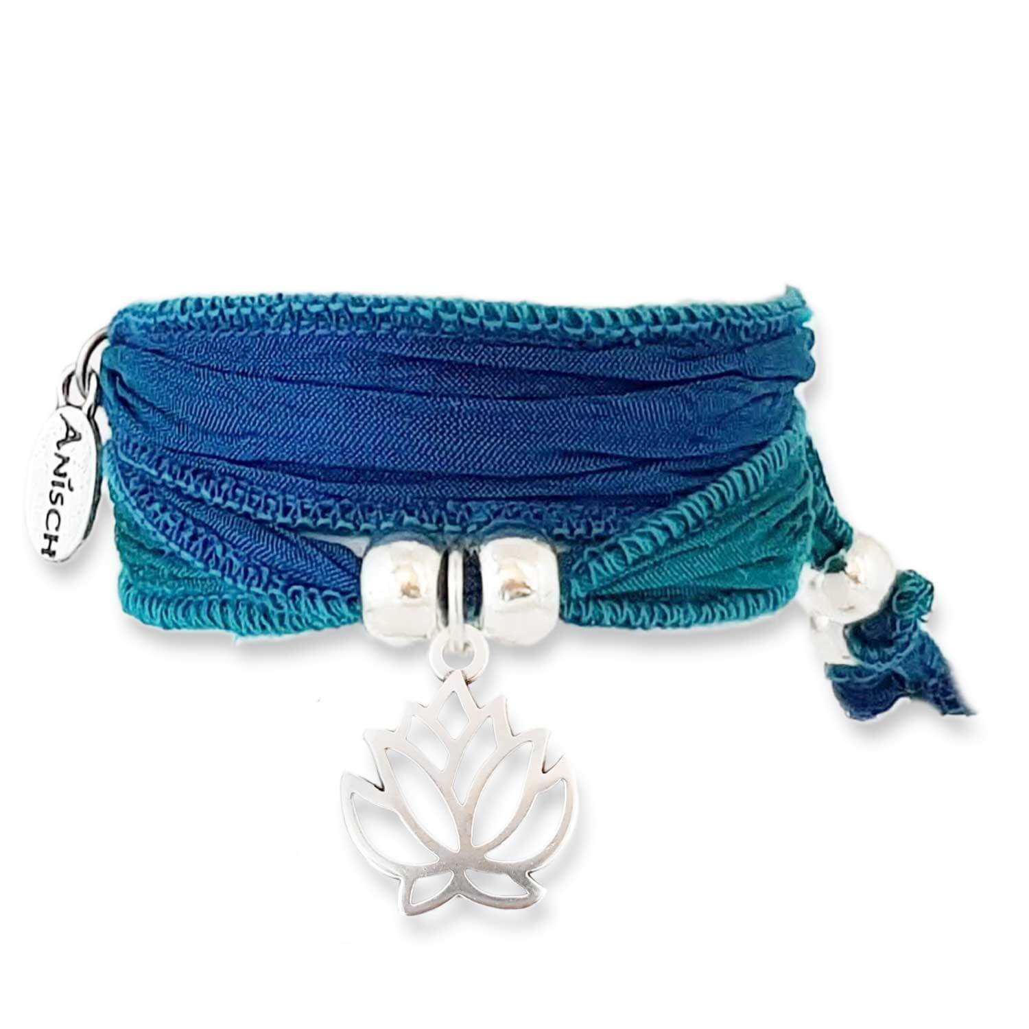 Mermaid Green - Faith Lotus symbol bracelet