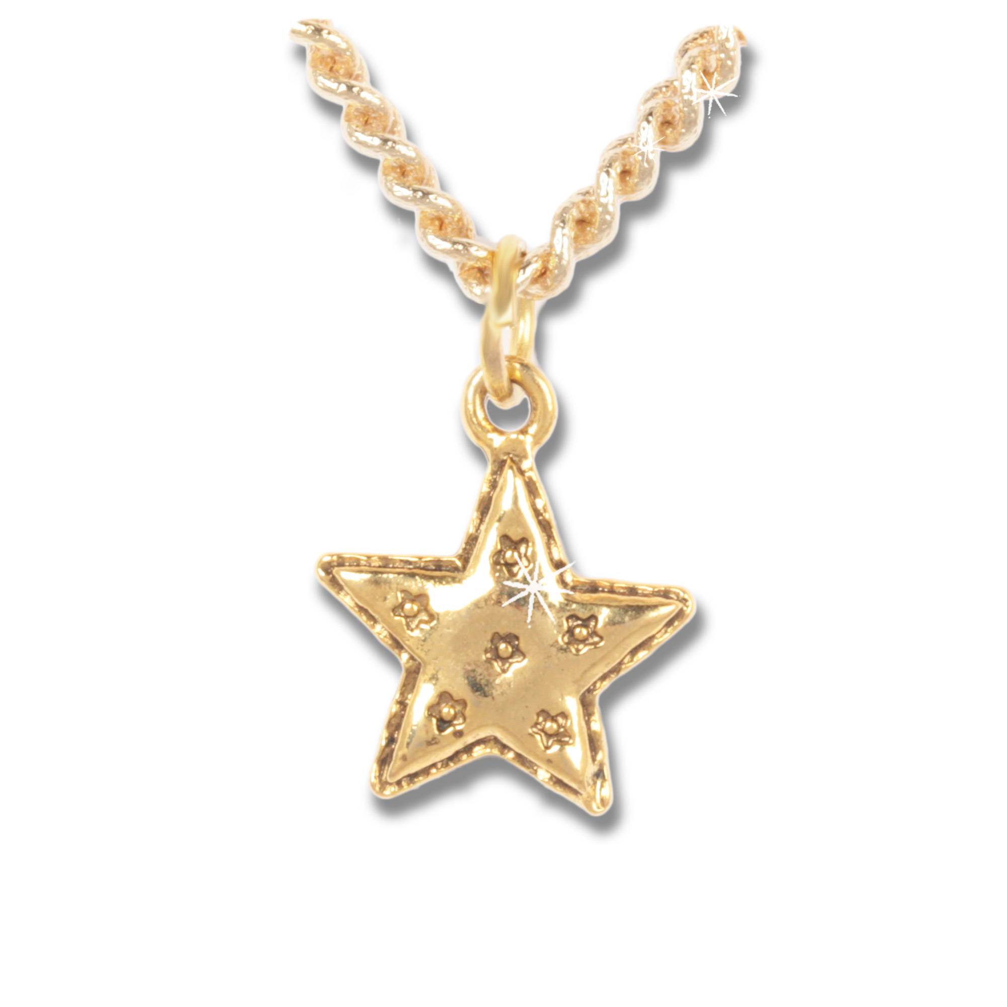 Golden Star - kurze Halskette mit Stern-Symbol