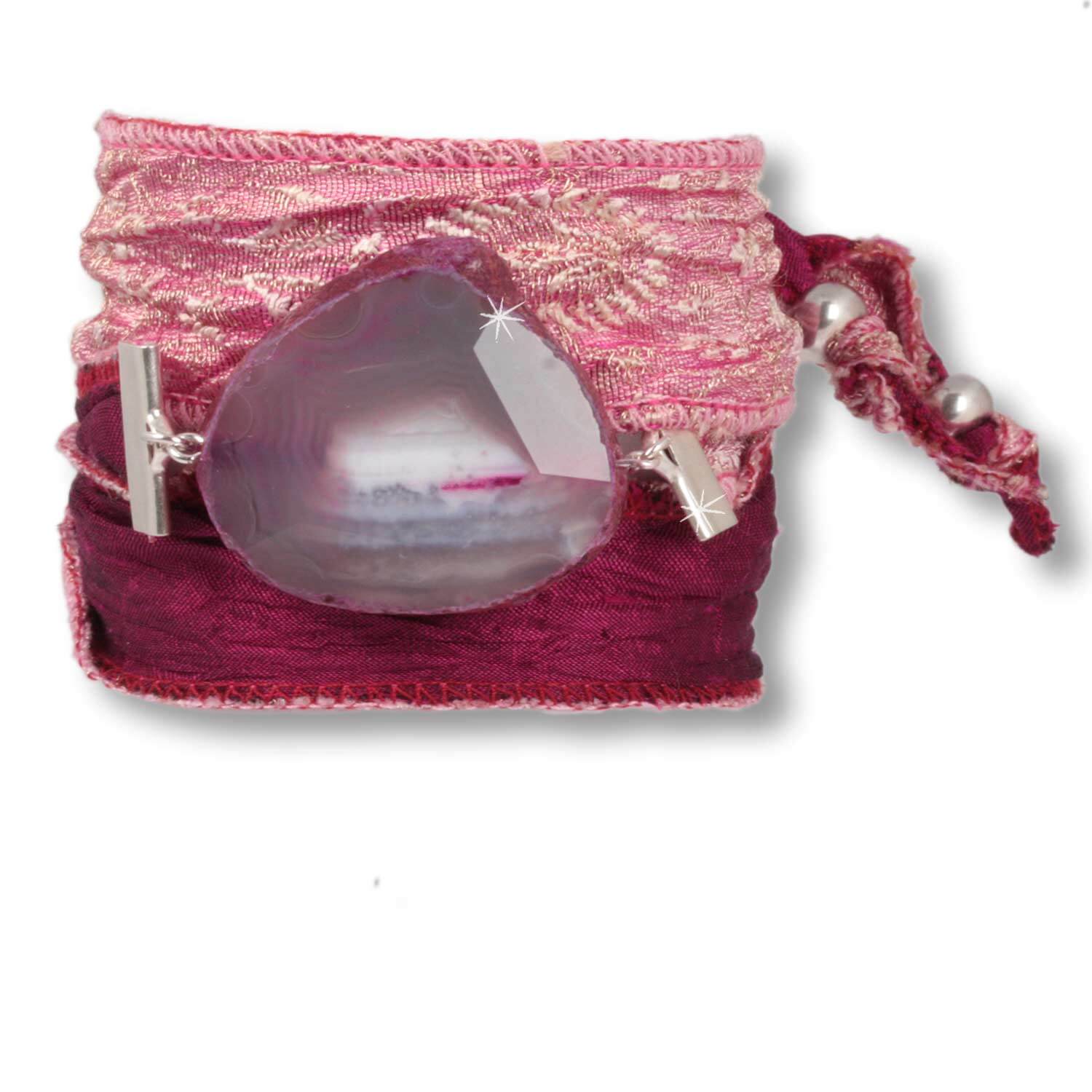 💜 Amethyst Glow – Armband mit violettem Achat