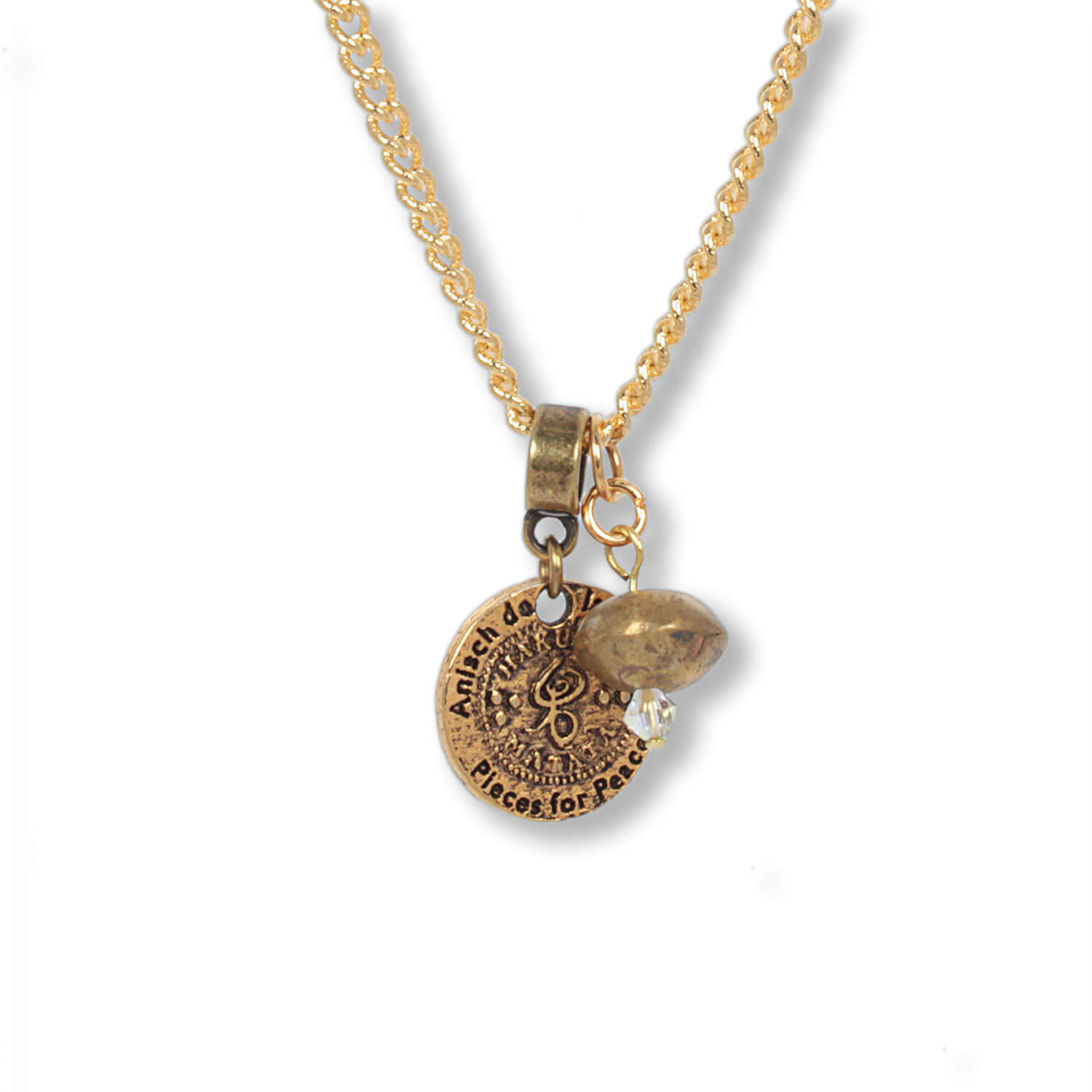 Little Coin - Hakuna Matata necklace Antique Gold, 35 - 40 cm