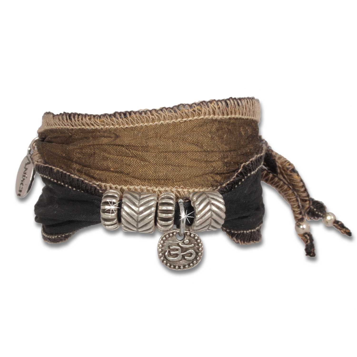 Desert Storm - Maharadsha men's bracelet from Indian saris