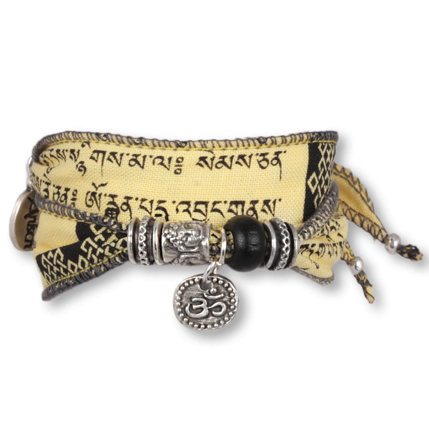 Earth Mantra - Tibetan Wish Wunscharmband aus tibetischen Gebetsfahnen