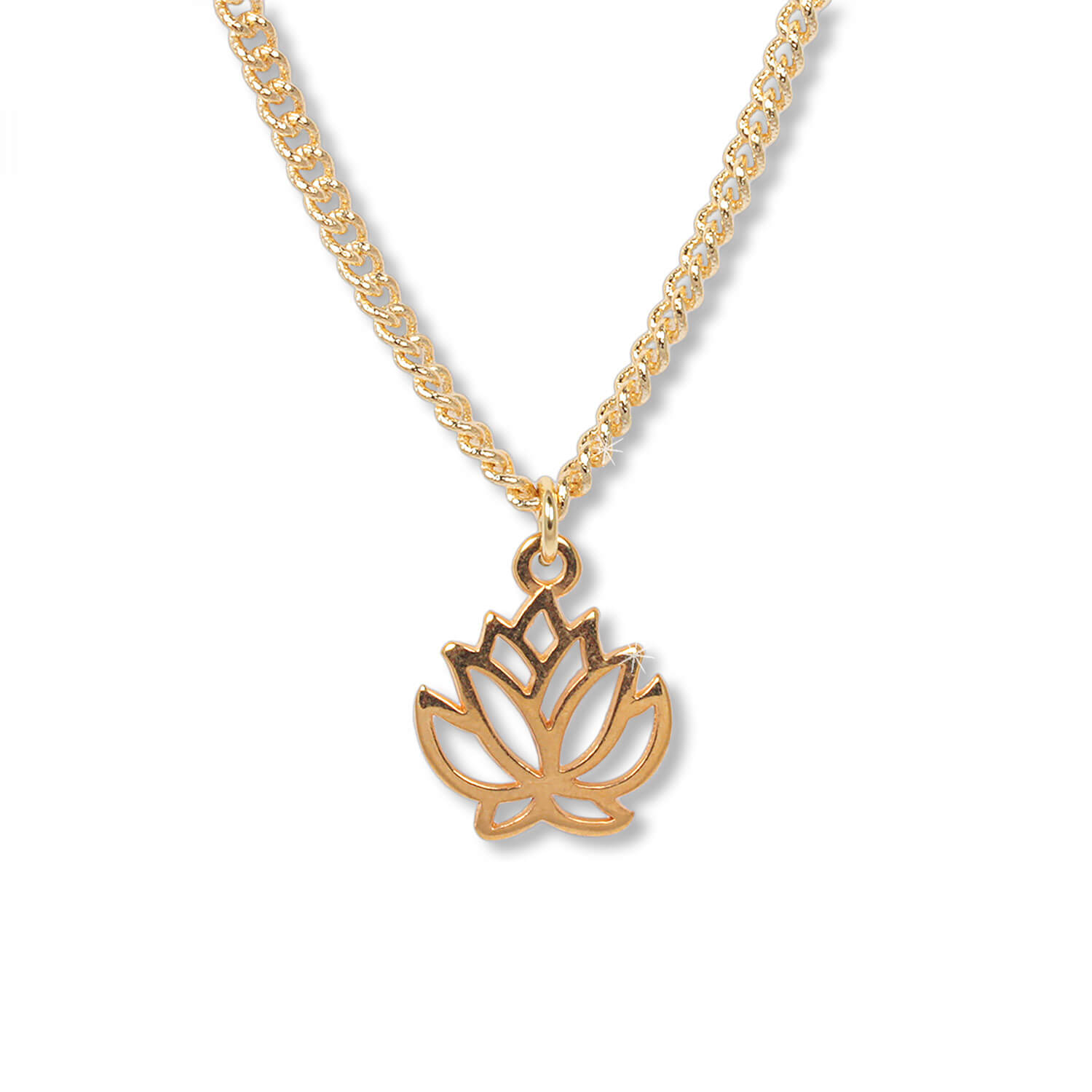 Shiny Gold  - Lotus Talisman Kette