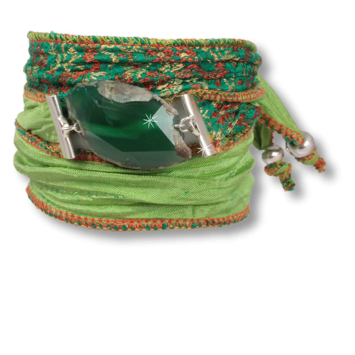 🌿 Emerald Spirit – Armband mit grünem Achat