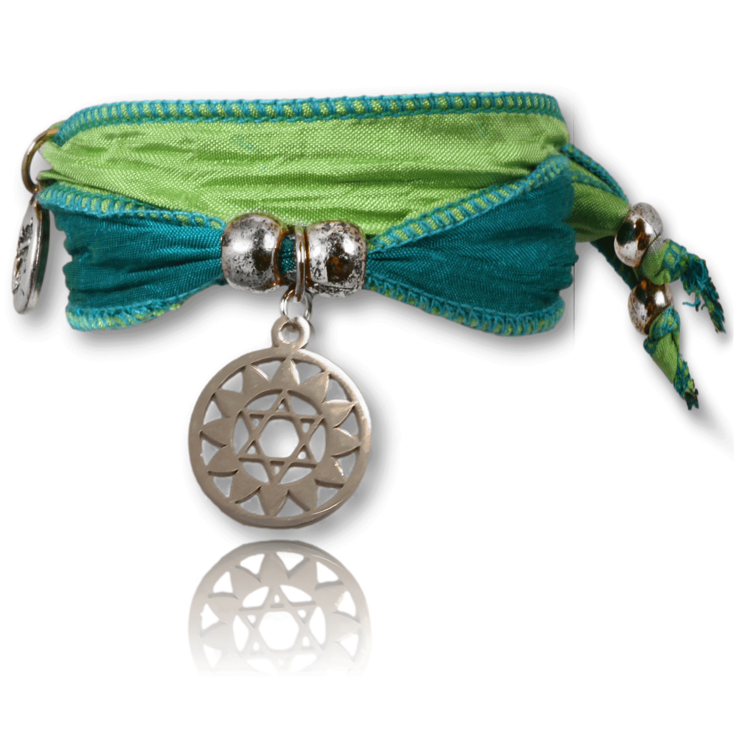 Anahata silver plated - heart chakra bracelet for love & harmony