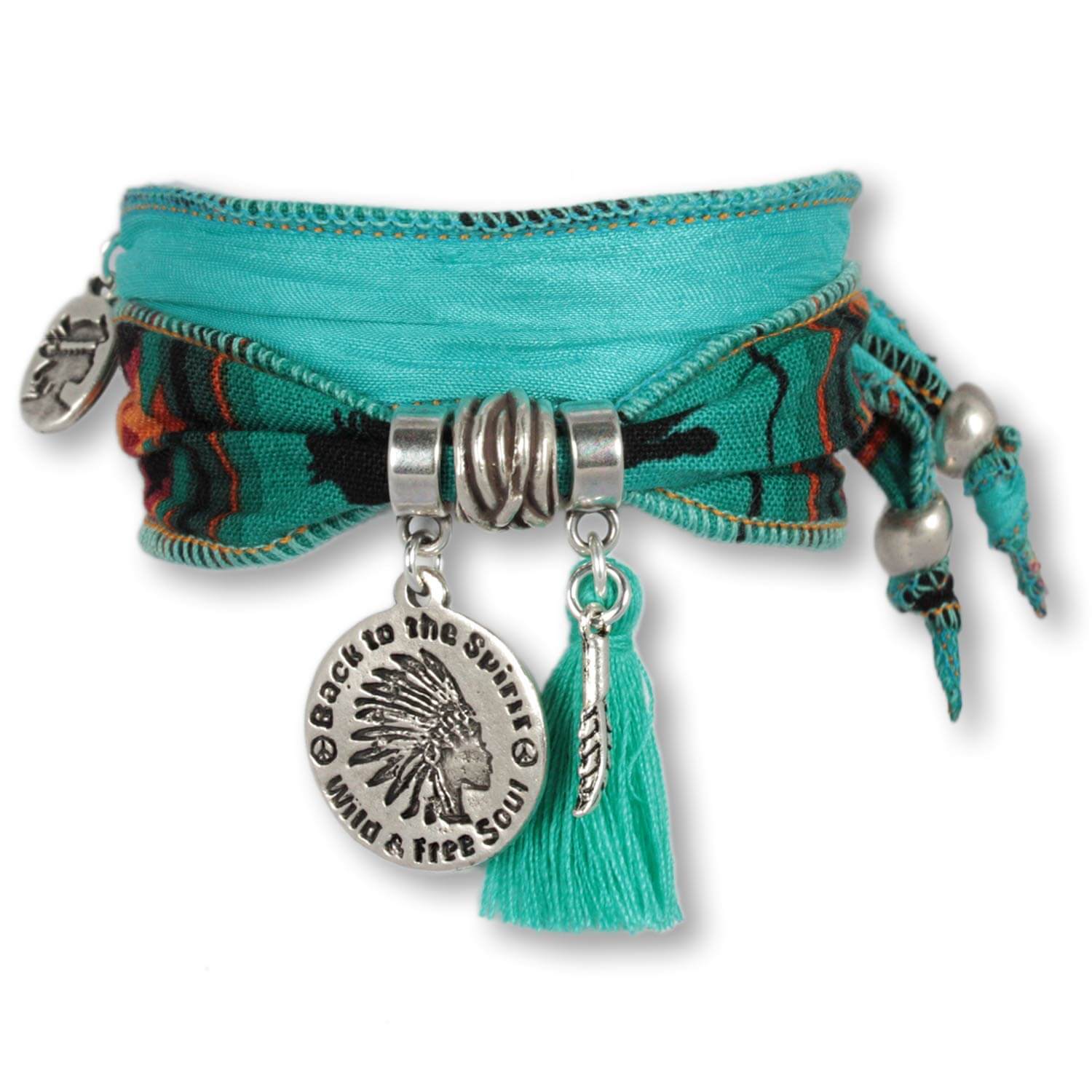 Sky Horse Coin - Coin bracelet with traditional patterns