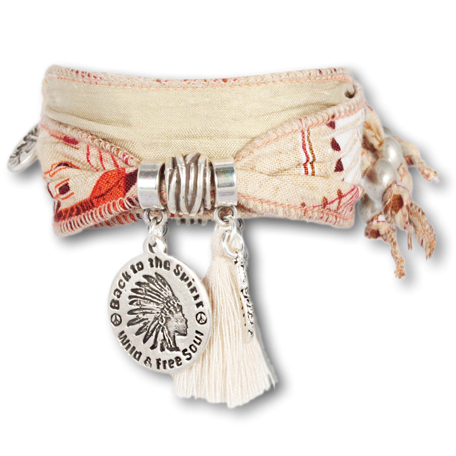 Navajo Sand Coin - coin bracelet with traditional patterns