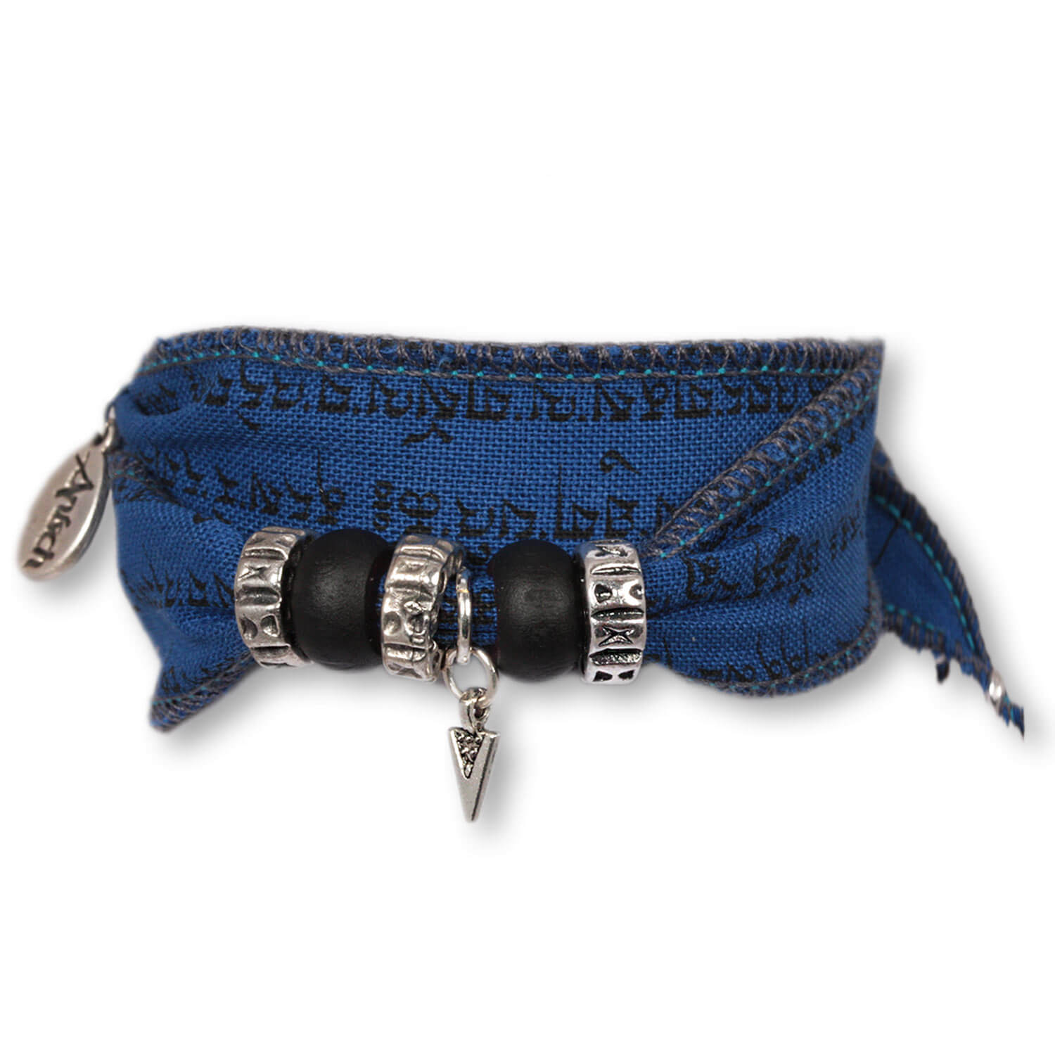 Space Arrow - Tibetan Wish bracelet made from Tibetan prayer flags