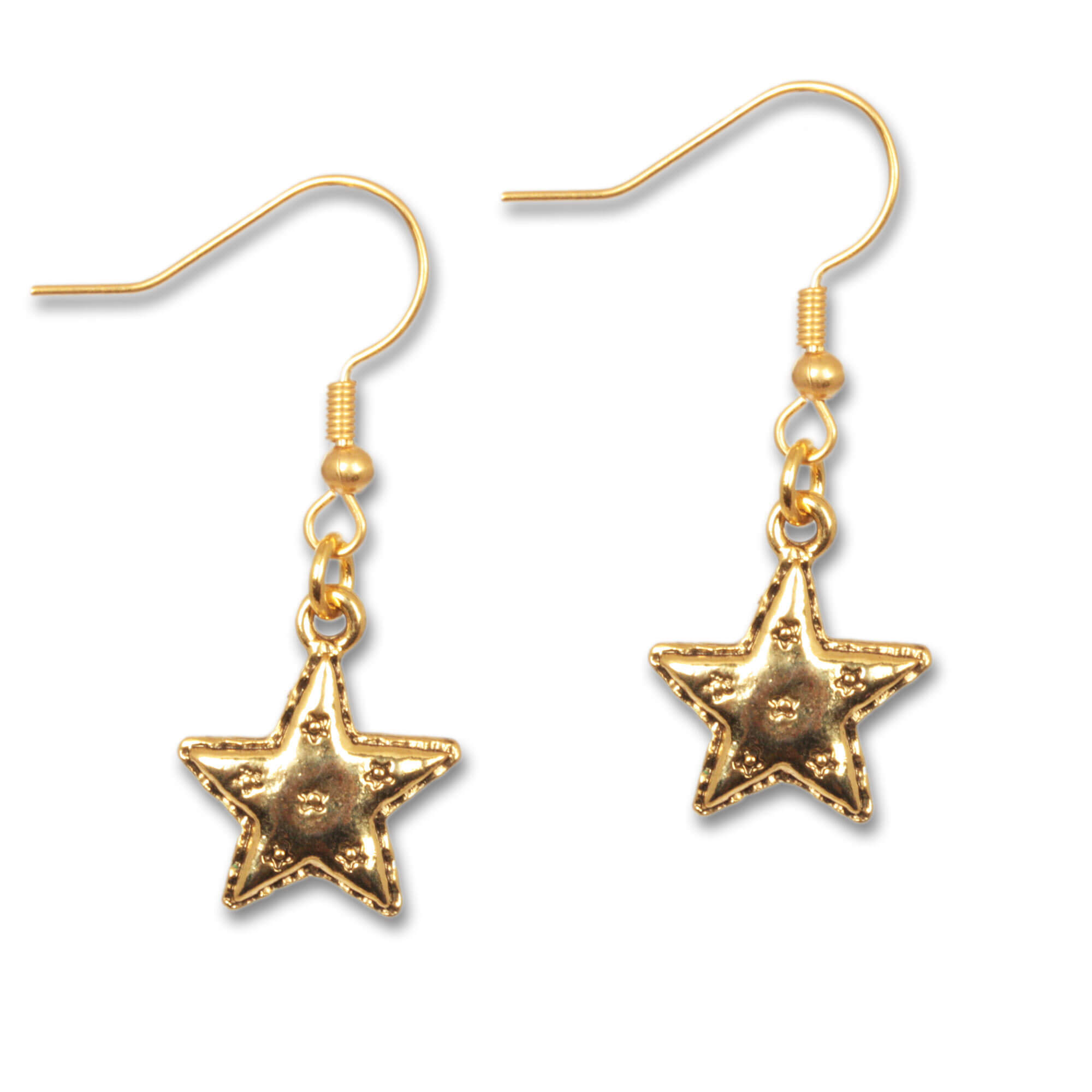 Golden Star - Ohrringe mit Stern-Symbol