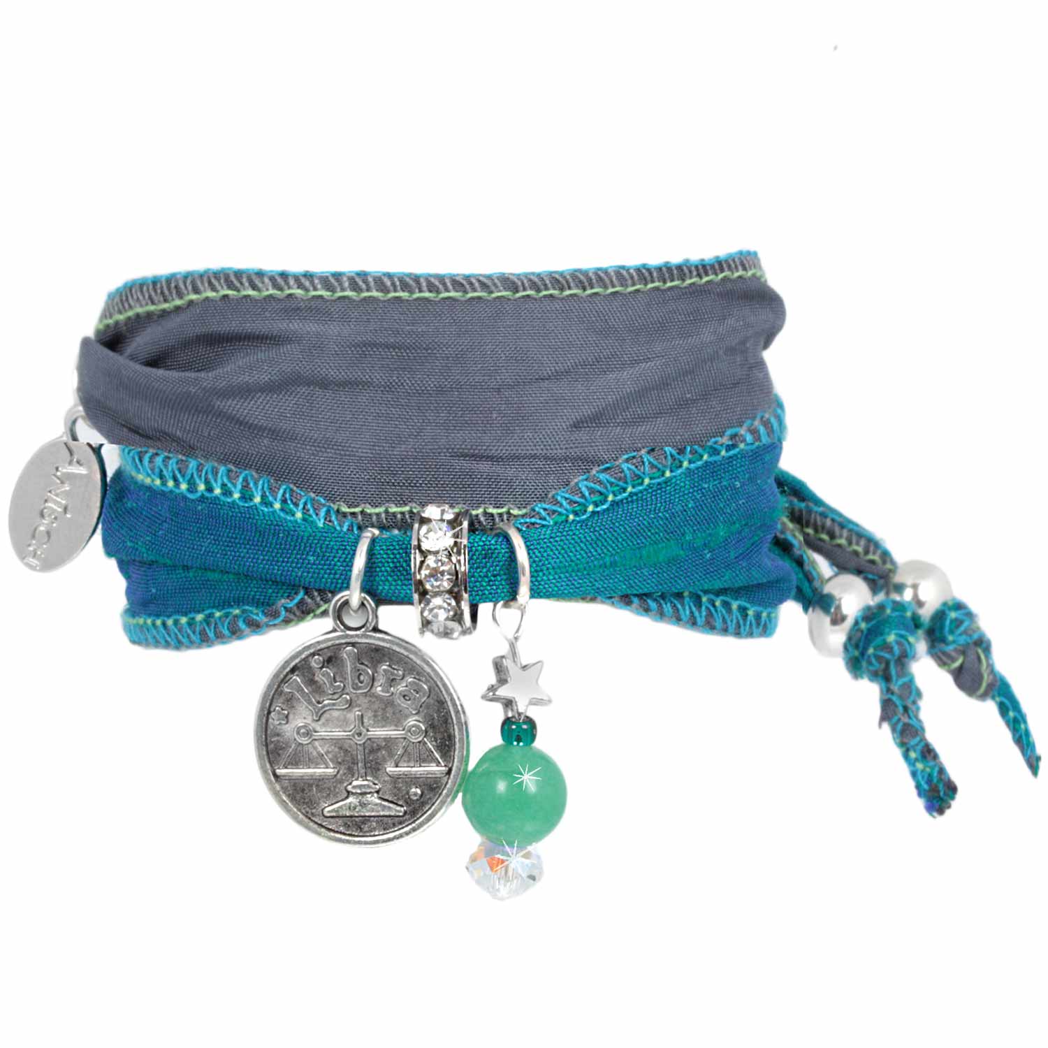 Libra - Signs of Zodiac Bracelet from Indian saris