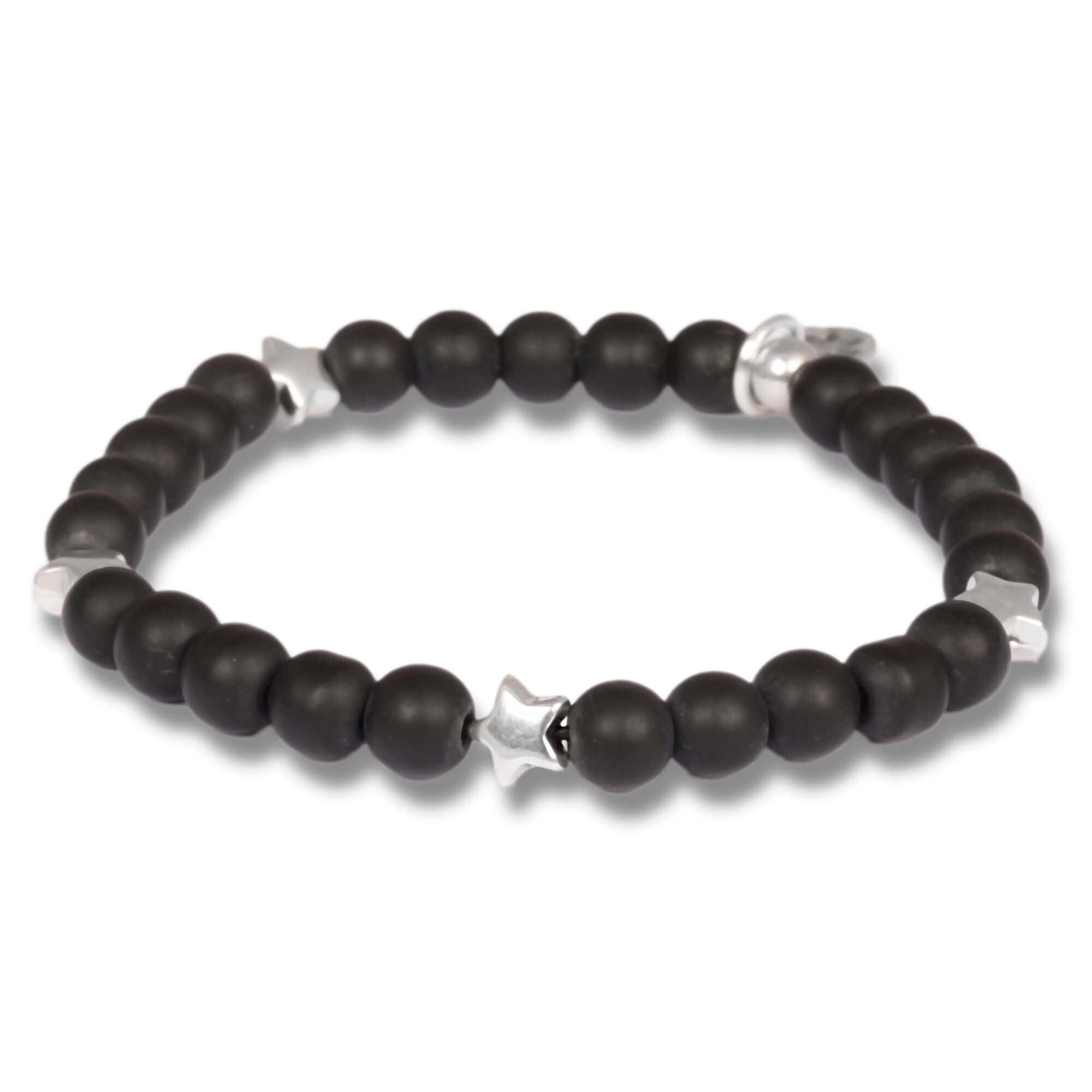 Matt Black Onyx Starseed - fine gemstone bracelet