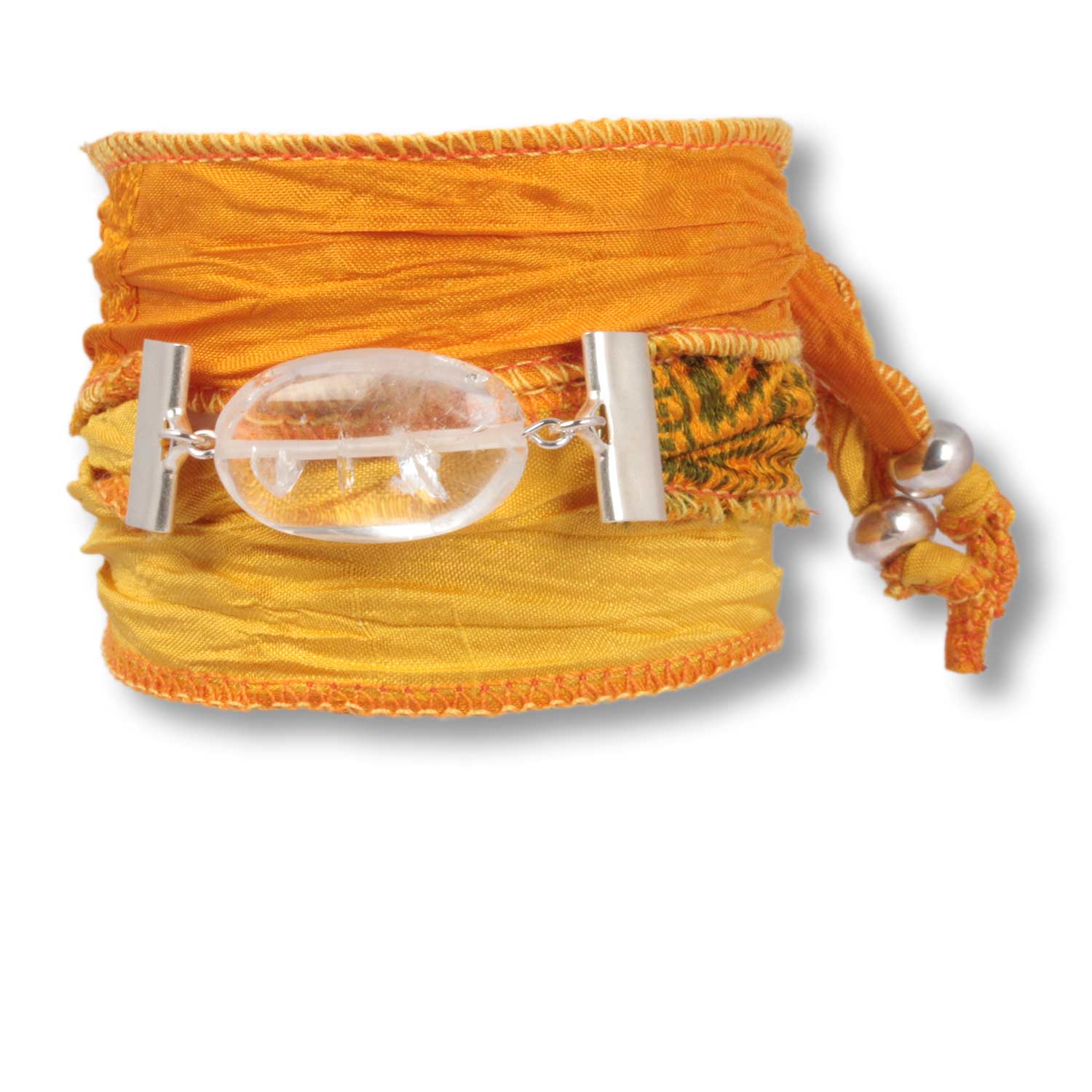 ☀️ Golden Clarity – Armband mit Bergkristall